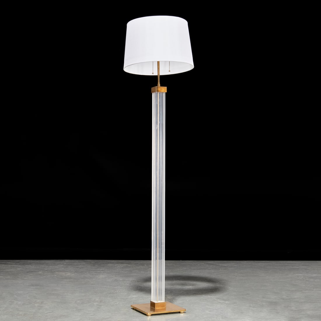 Karl Springer, brass and lucite floor lamp (1 of 5)