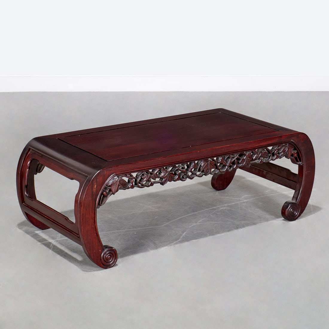 Chinese carved hardwood kang low table (1 of 5)