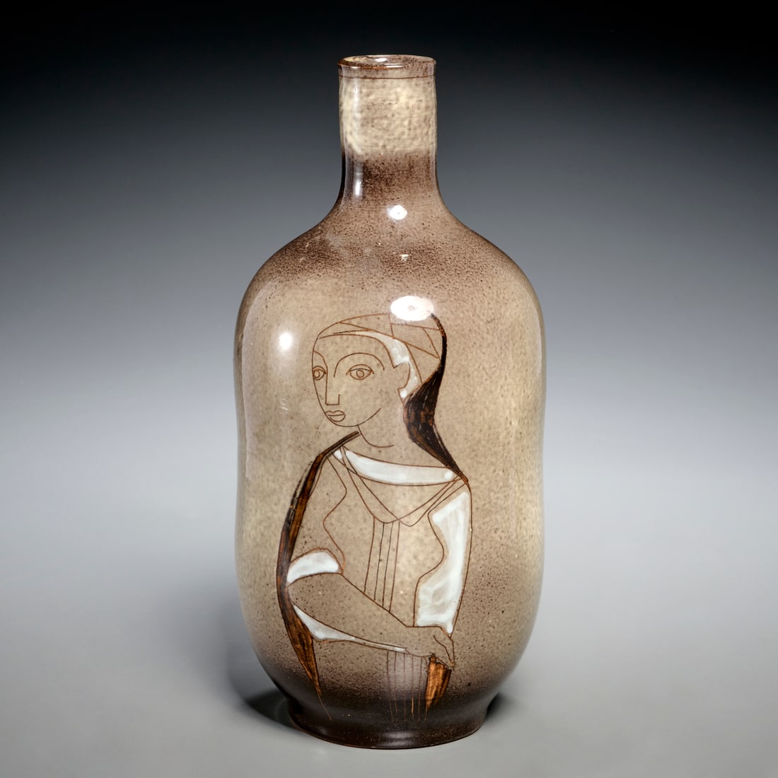 Philippe Lambercy, signed pictorial vase (1 of 9)