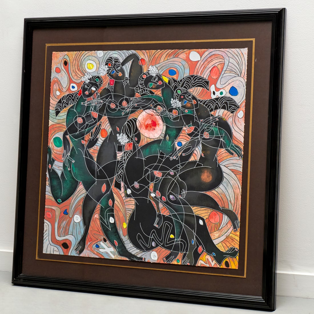 Jiang Tie Feng, signed serigraph, c. 1988 (1 of 7)