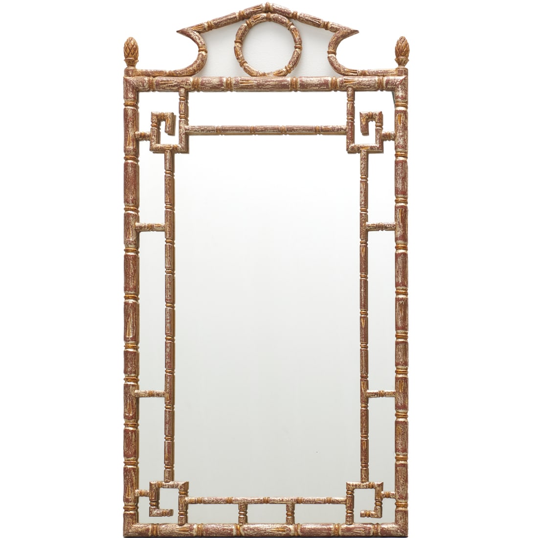 LeBarge style faux bamboo giltwood mirror (1 of 6)