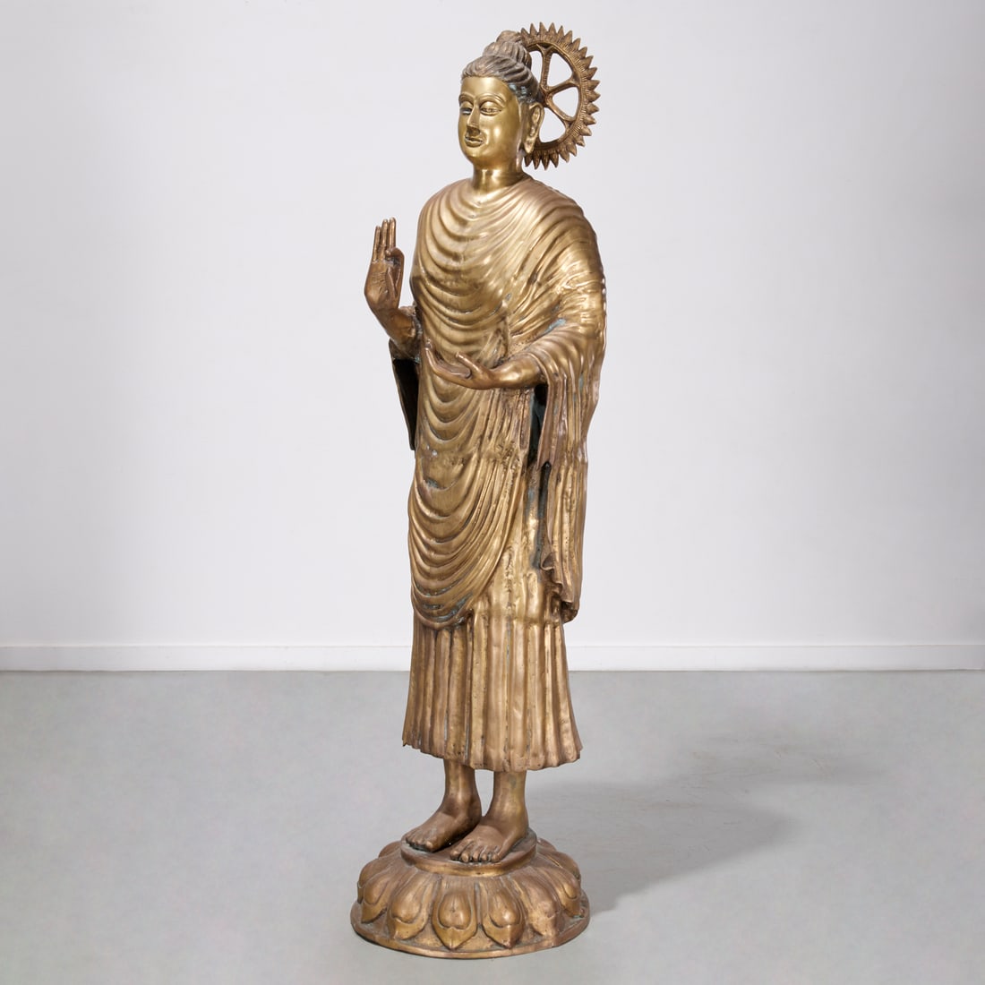 Life-size Southeast Asian standing buddha (1 of 6)