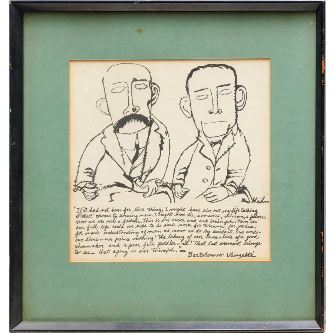 Ben Shahn, Sacco & Vanzetti print (1 of 6)