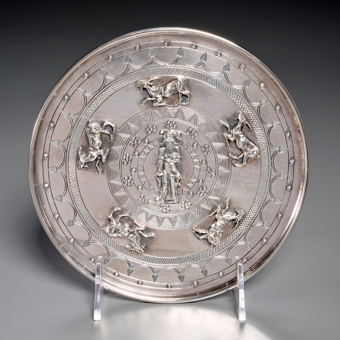 Sterling silver Gilgamesh plaque (1 of 5)