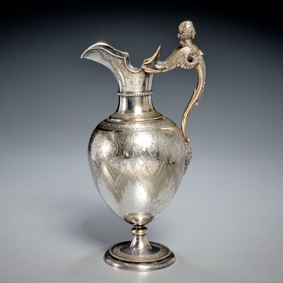 Silverplate yachting trophy, Shanghai, 1871 (1 of 8)