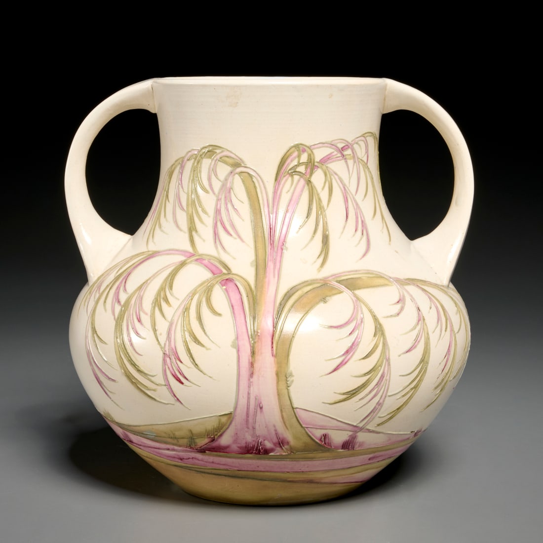 Moorcroft "Weeping Willow" art pottery vase (1 of 8)