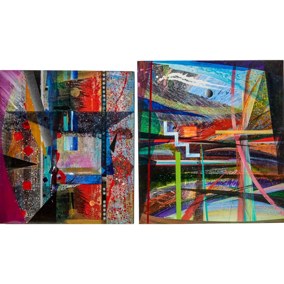 John Eric Broaddus, (2) acrylic on panel (1 of 5)