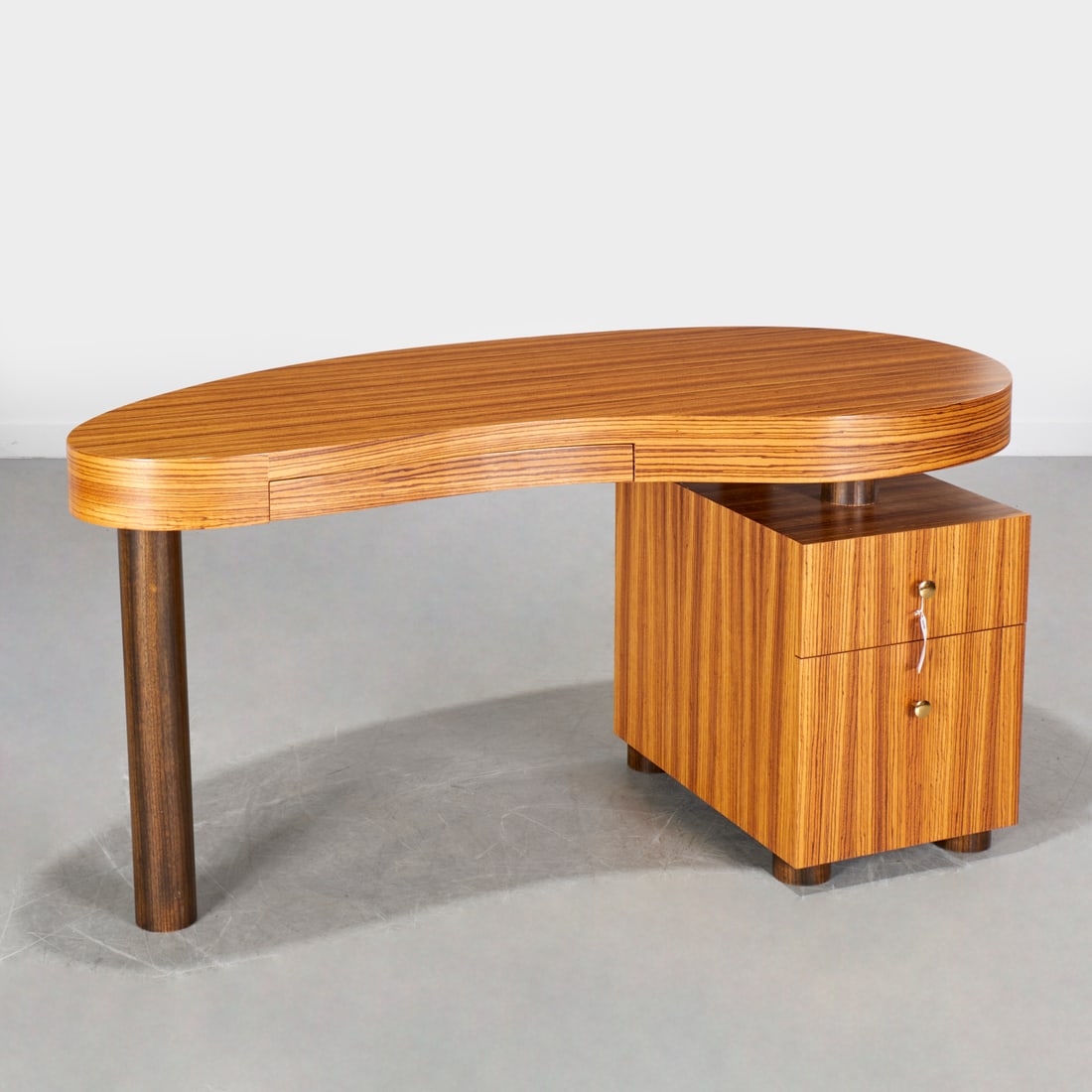 Gilbert Rohde (manner) zebrawood veneer desk (1 of 6)