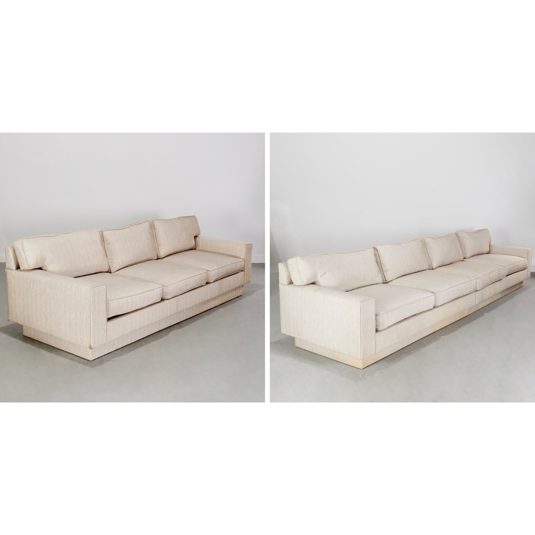 Near pair large custom Modernist sofas (1 of 10)