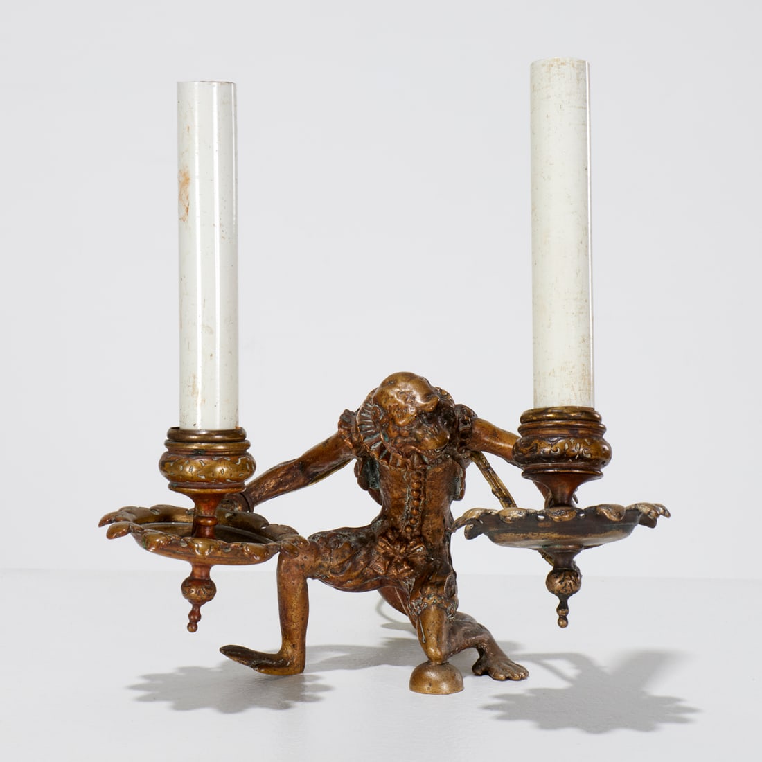 Tiffany & Co., bronze singerie candelabra lamp (1 of 7)