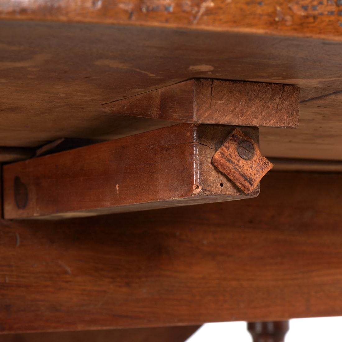 Continental walnut double drop leaf table - 10