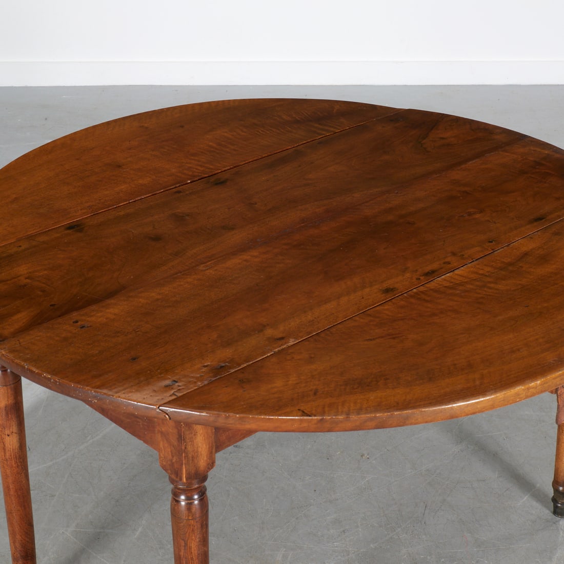 Continental walnut double drop leaf table - 3
