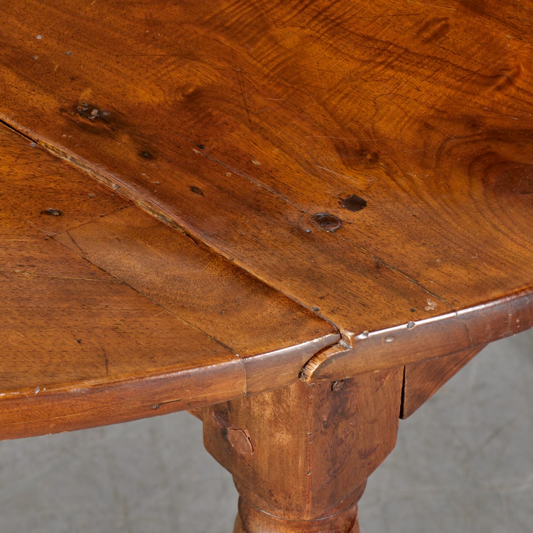 Continental walnut double drop leaf table - 8