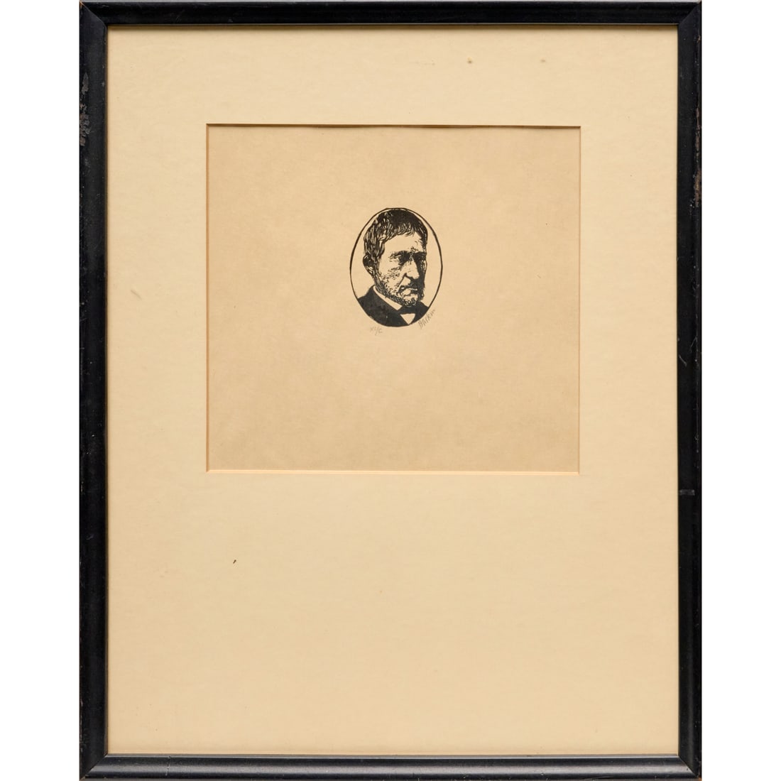 Leonard Baskin, etching (1 of 4)