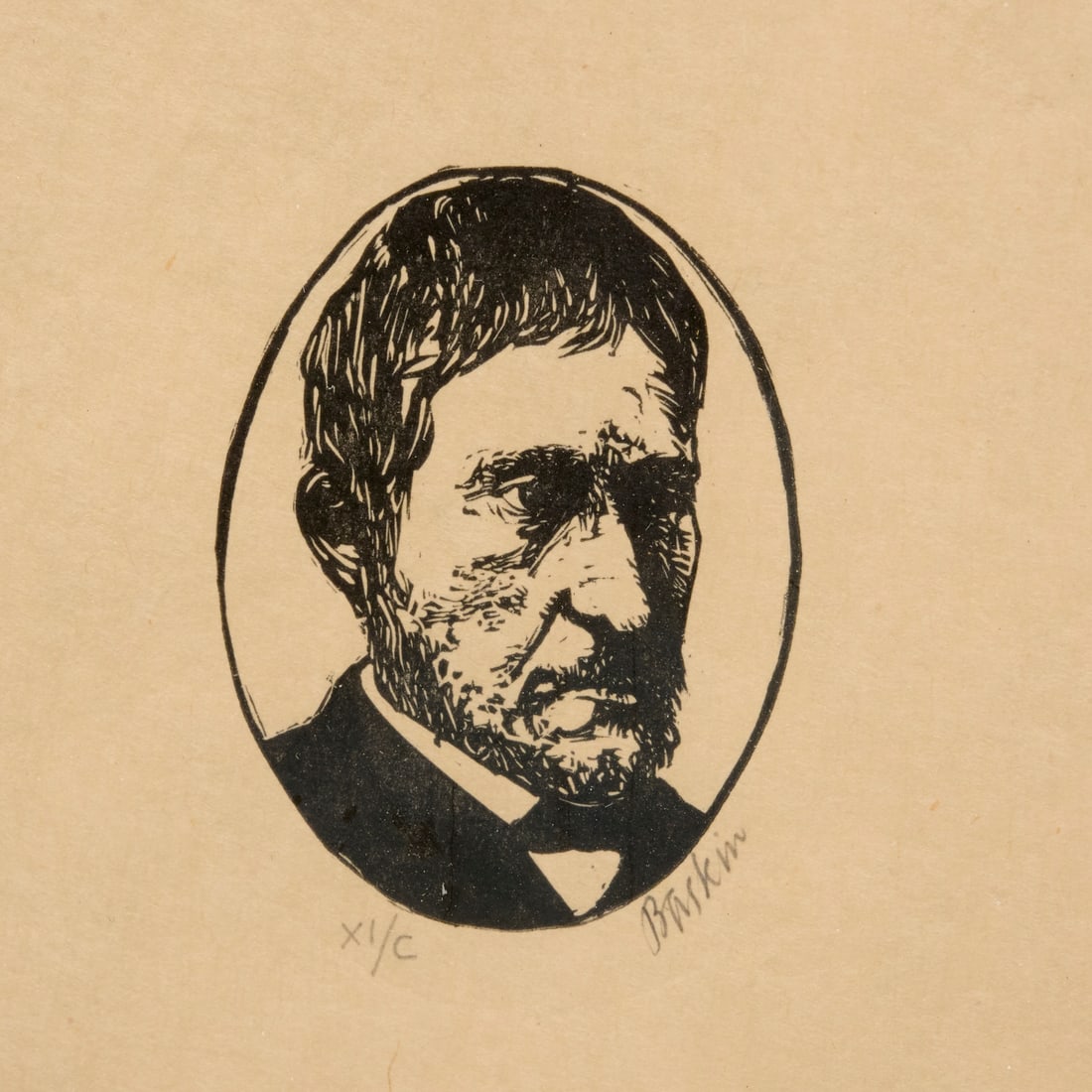 Leonard Baskin, etching - 3