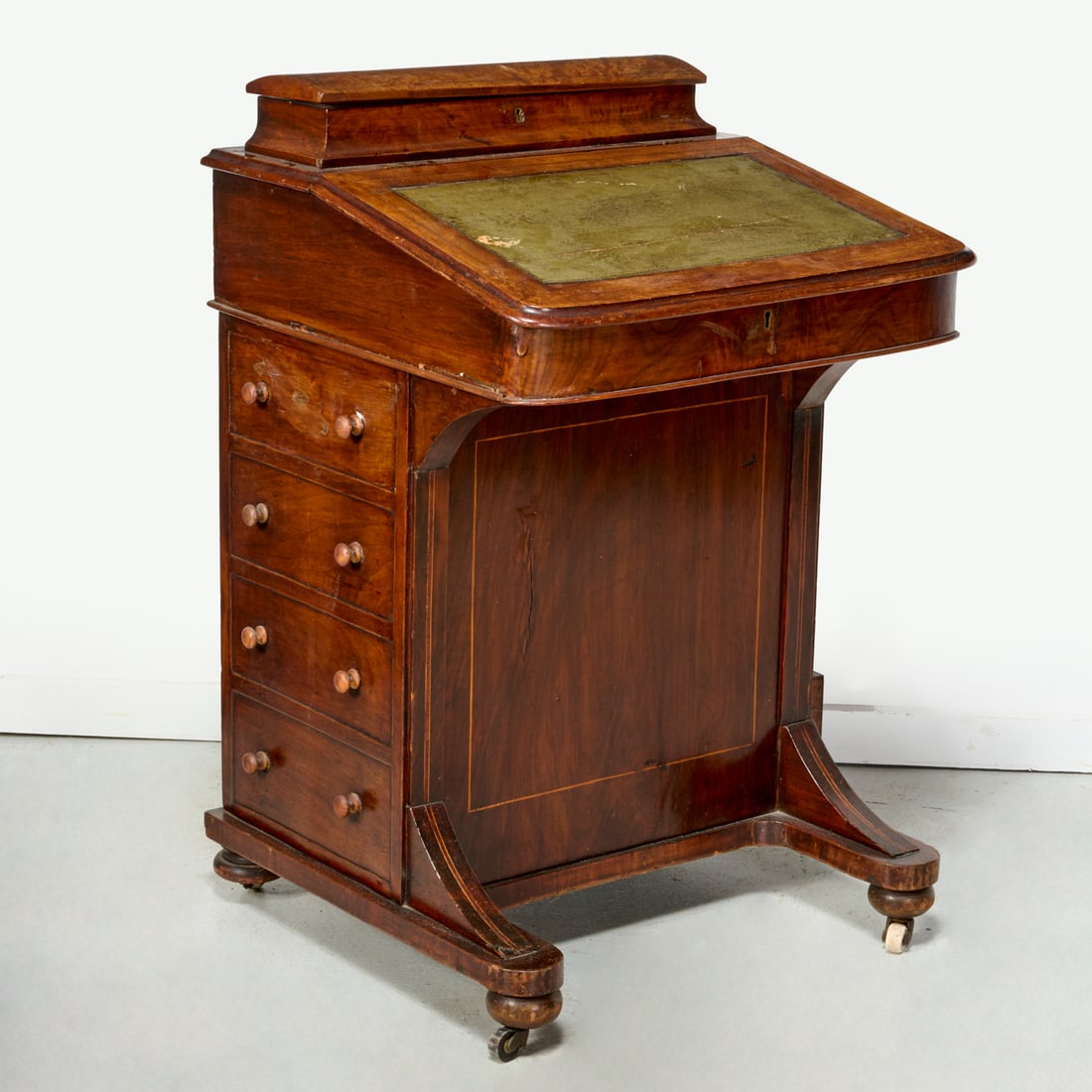 Victorian inlaid rosewood davenport desk (1 of 6)