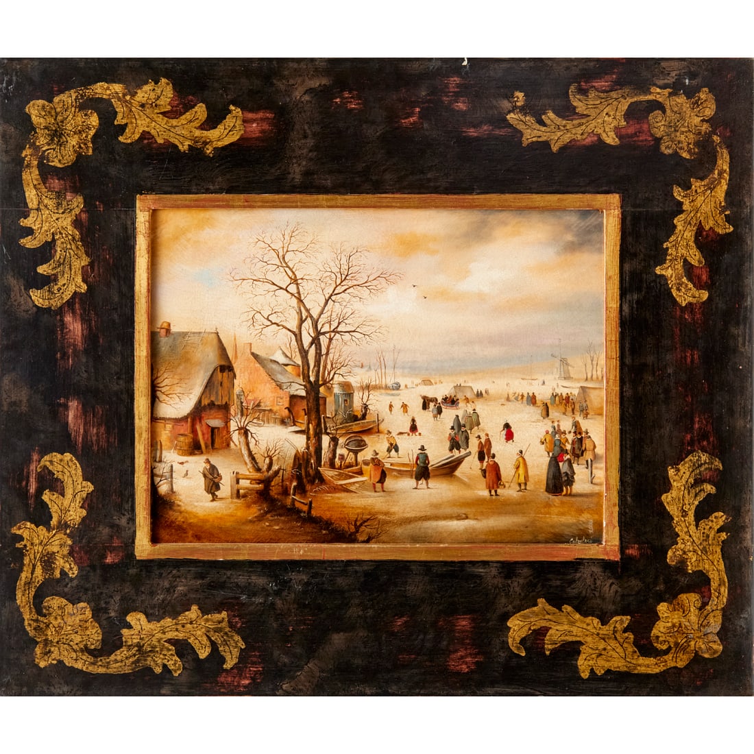 Hendrick Avercamp (after), oil on canvas (1 of 7)