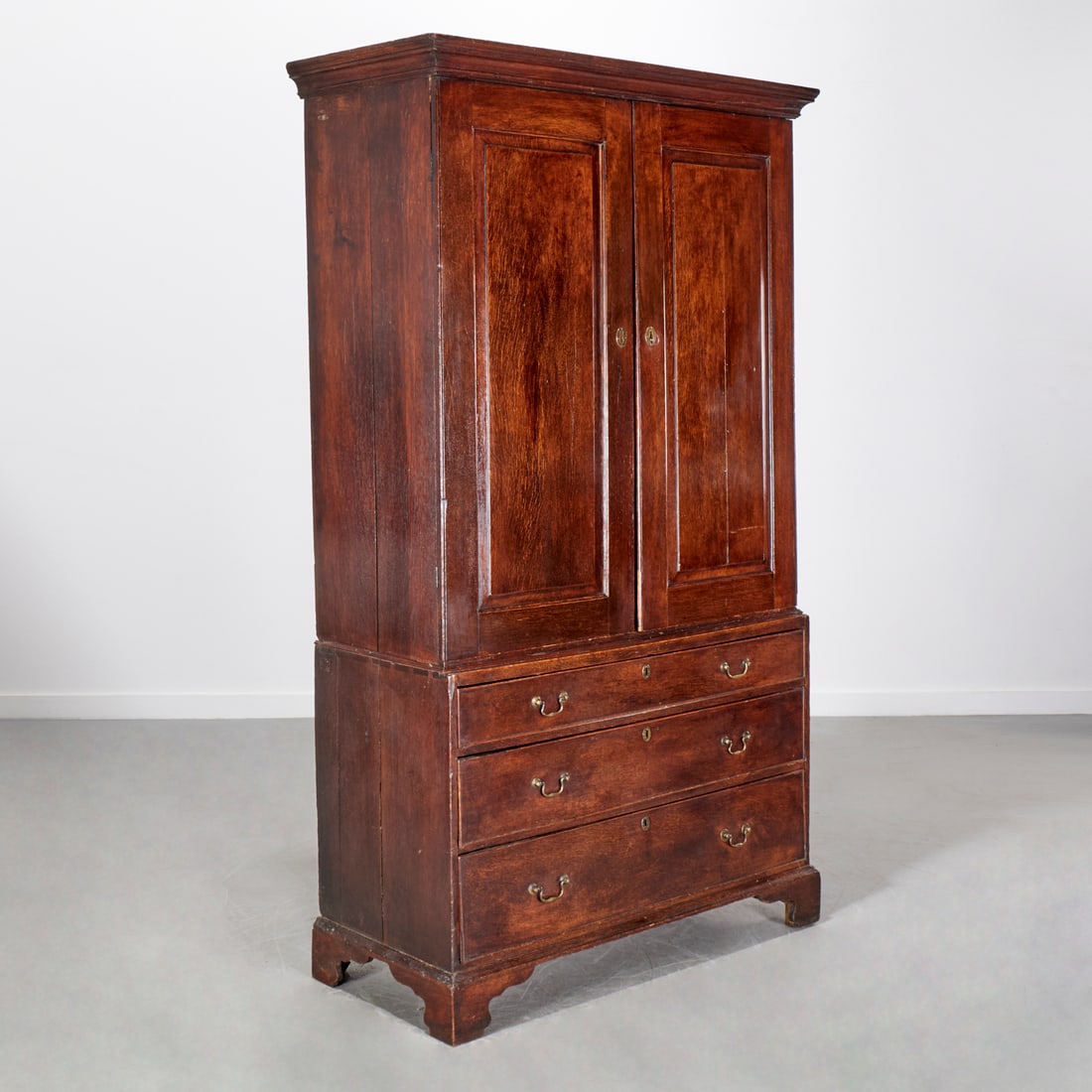 George III oak linen press (1 of 6)