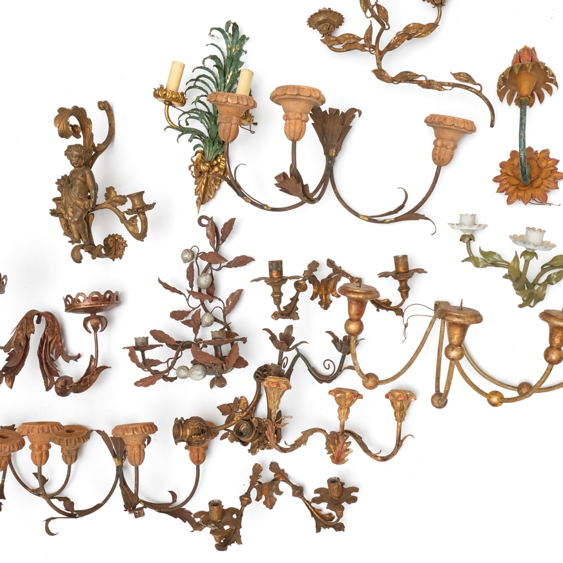 Metalware: architectural & sconce elements (1 of 6)