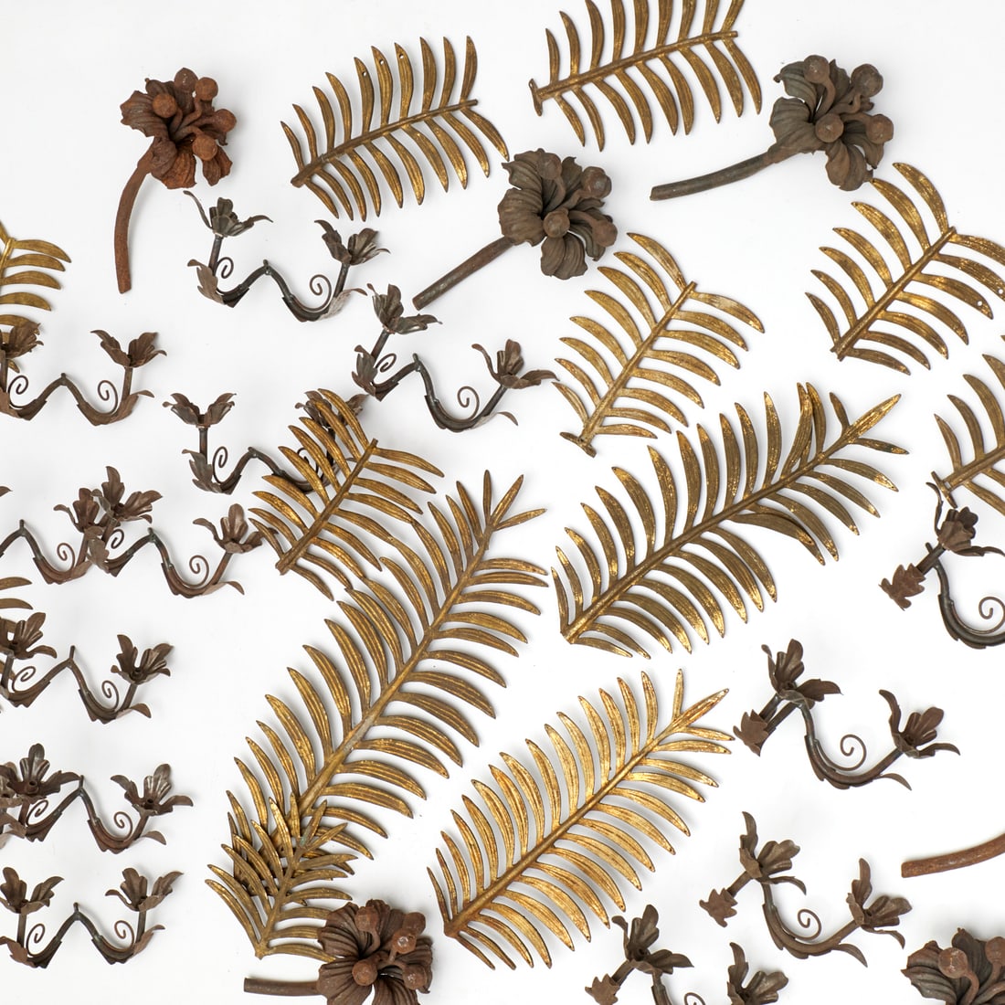 Metalware: floral lighting elements (1 of 5)