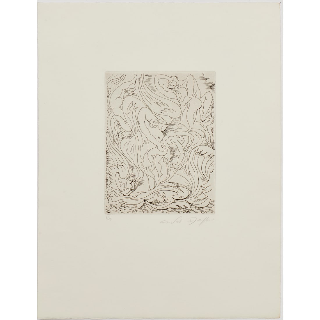 Andre Masson, signed etching - 2