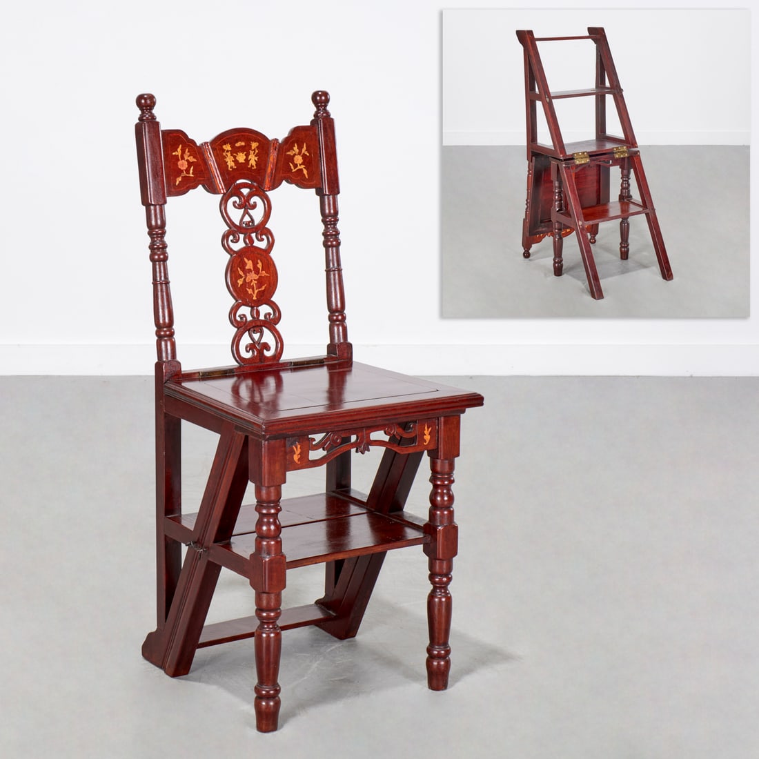 Chinese metamorphic library steps chair (1 of 5)