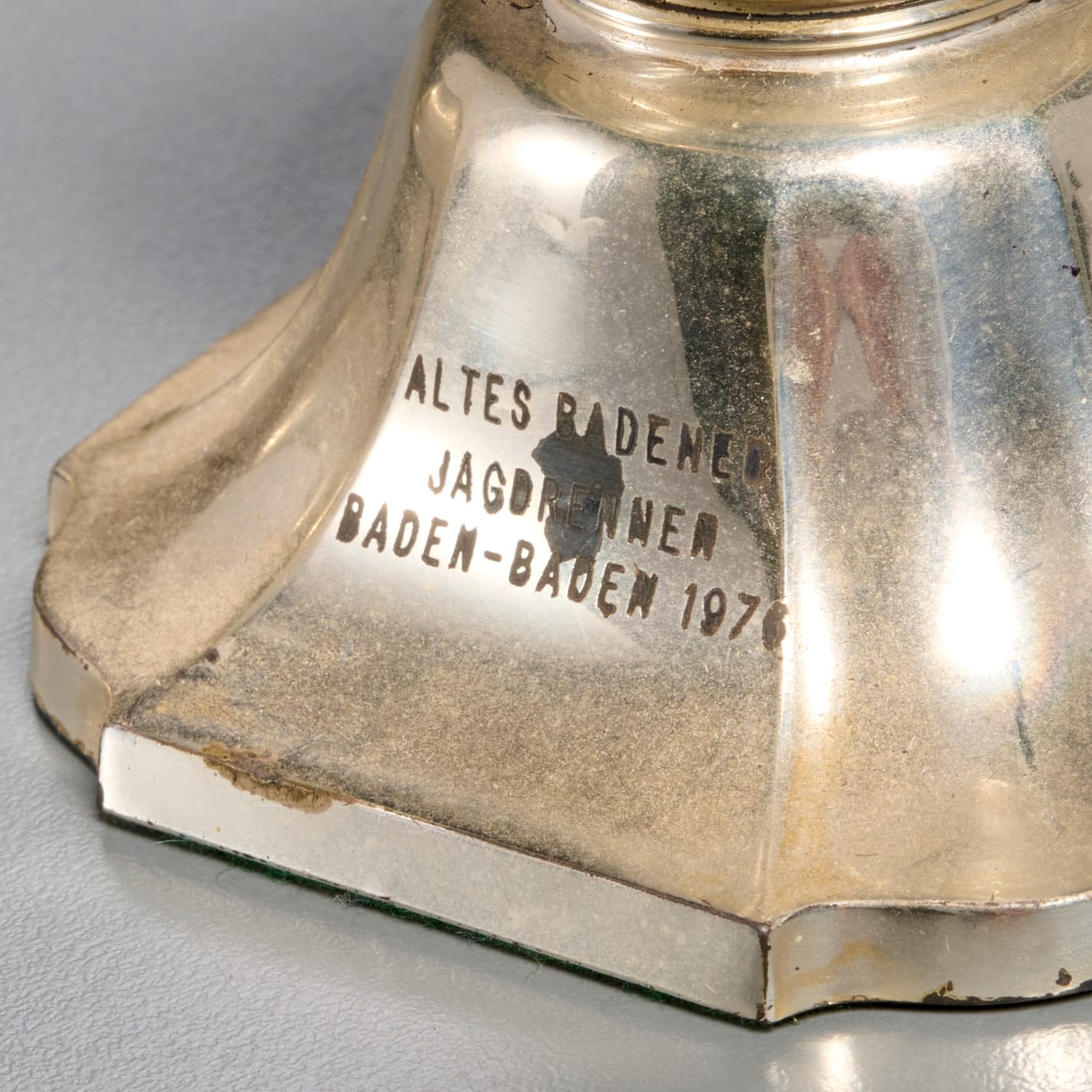 (6) Silver mounted & engraved table objects - 7