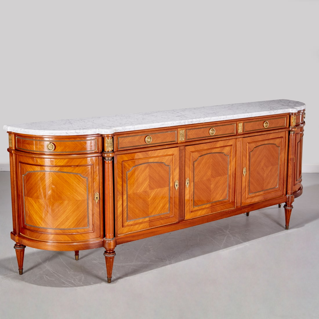 Large Louis XVI style ormolu mounted sideboard (1 of 10)