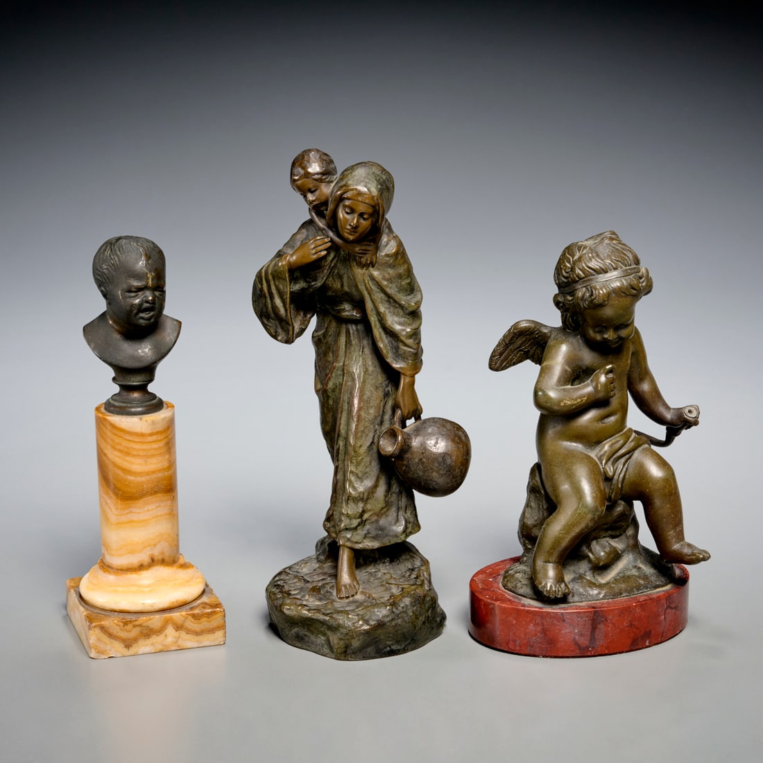 European School, (3) bronze figures (1 of 9)