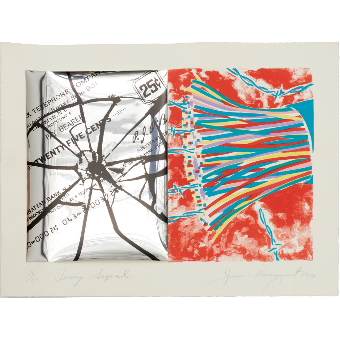 James Rosenquist, lithograph collage, 1970 (1 of 7)