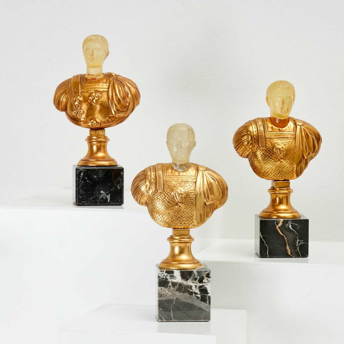 (3) Italian Neoclassical style Roman Emperor busts (1 of 9)