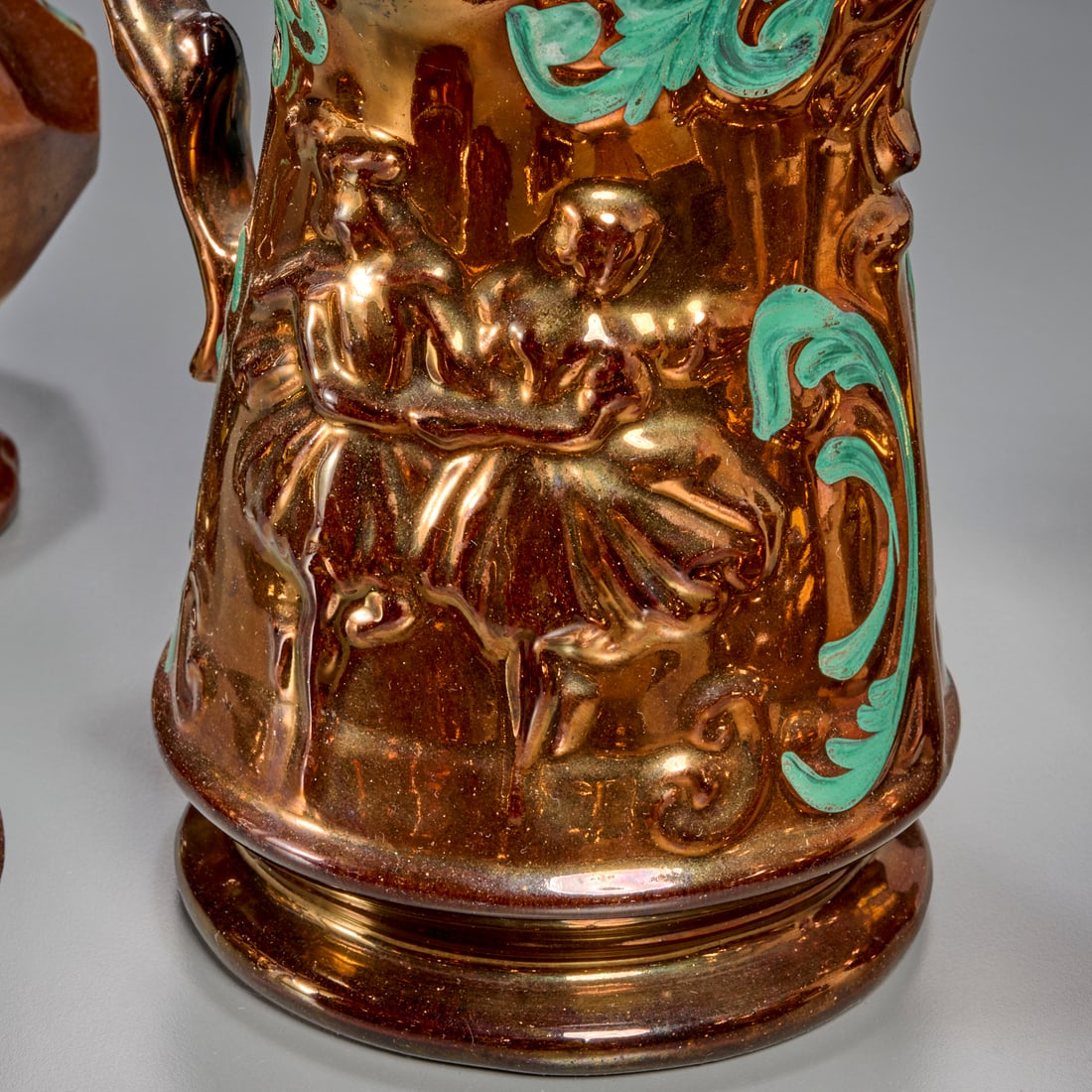 Copper lusterware collection - 3