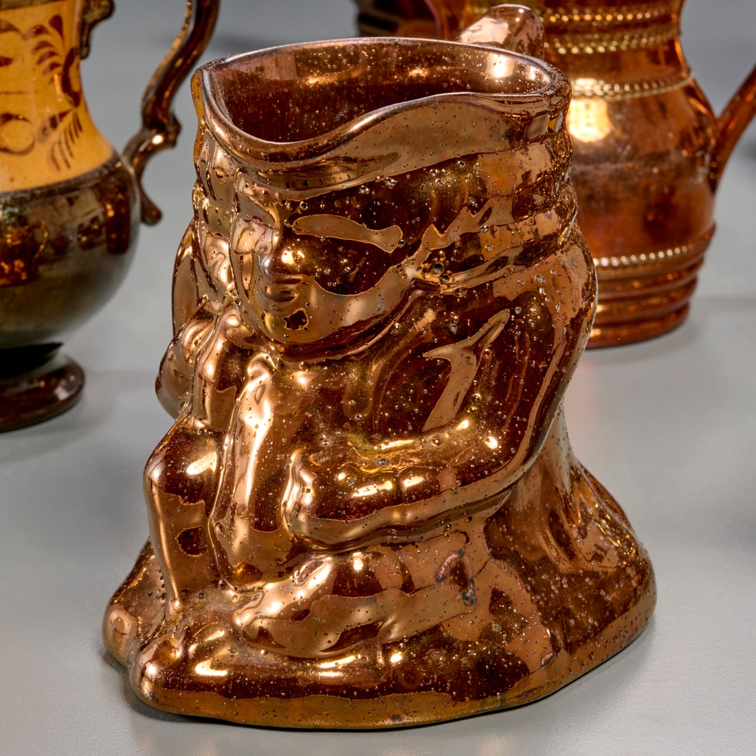 Copper lusterware collection - 4