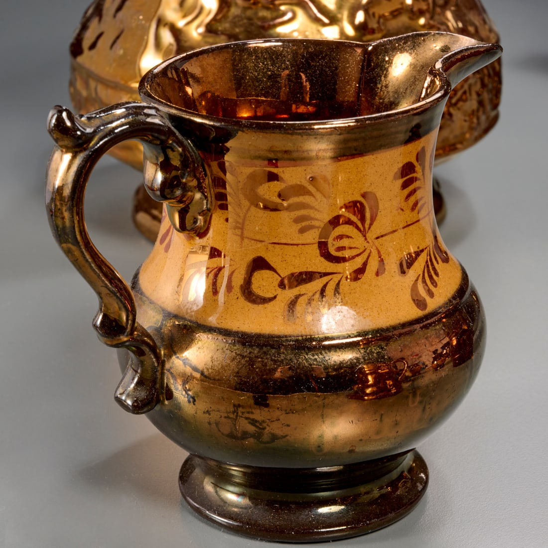 Copper lusterware collection - 5