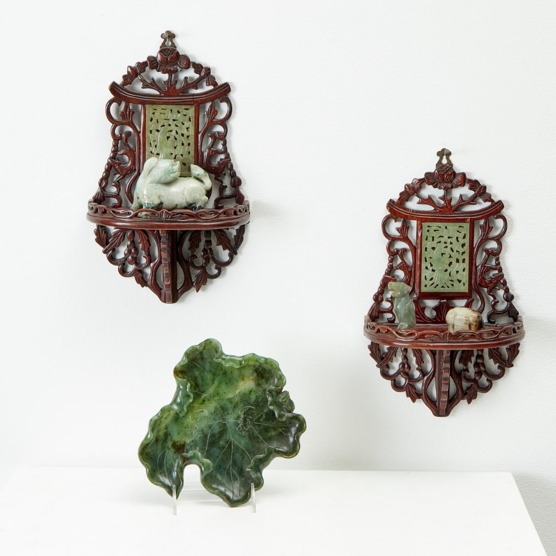 Group (6) Chinese jade carvings (1 of 6)