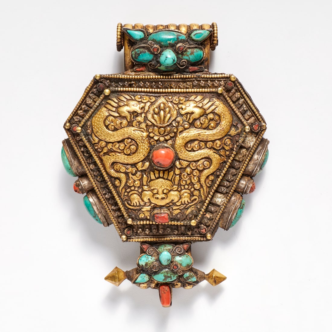 Tibetan Ghau prayer box pendant (1 of 5)