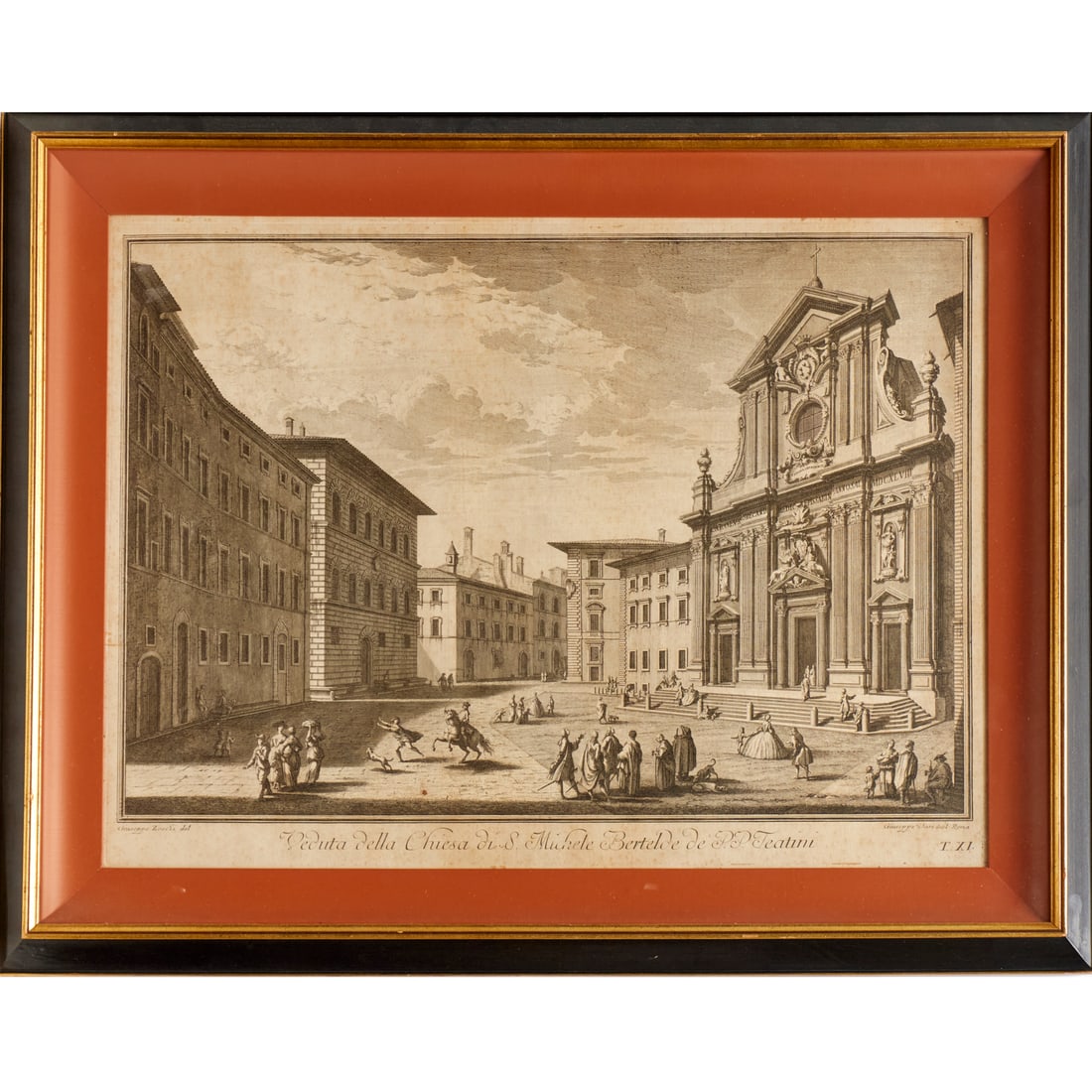 Guiseppe Zocchi, large engraving, 18th c. (1 of 7)