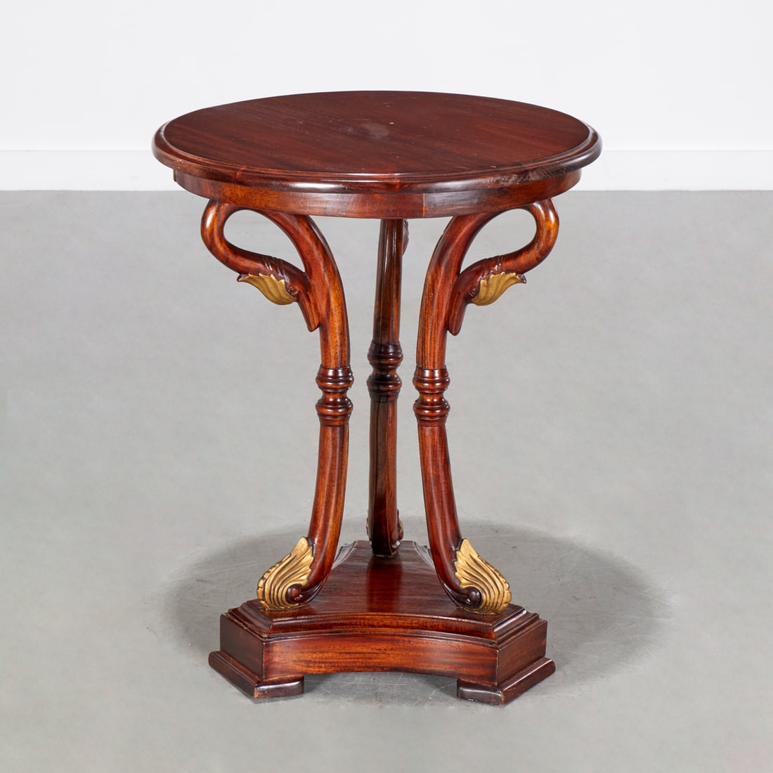Empire style mahogany swan gueridon (1 of 5)