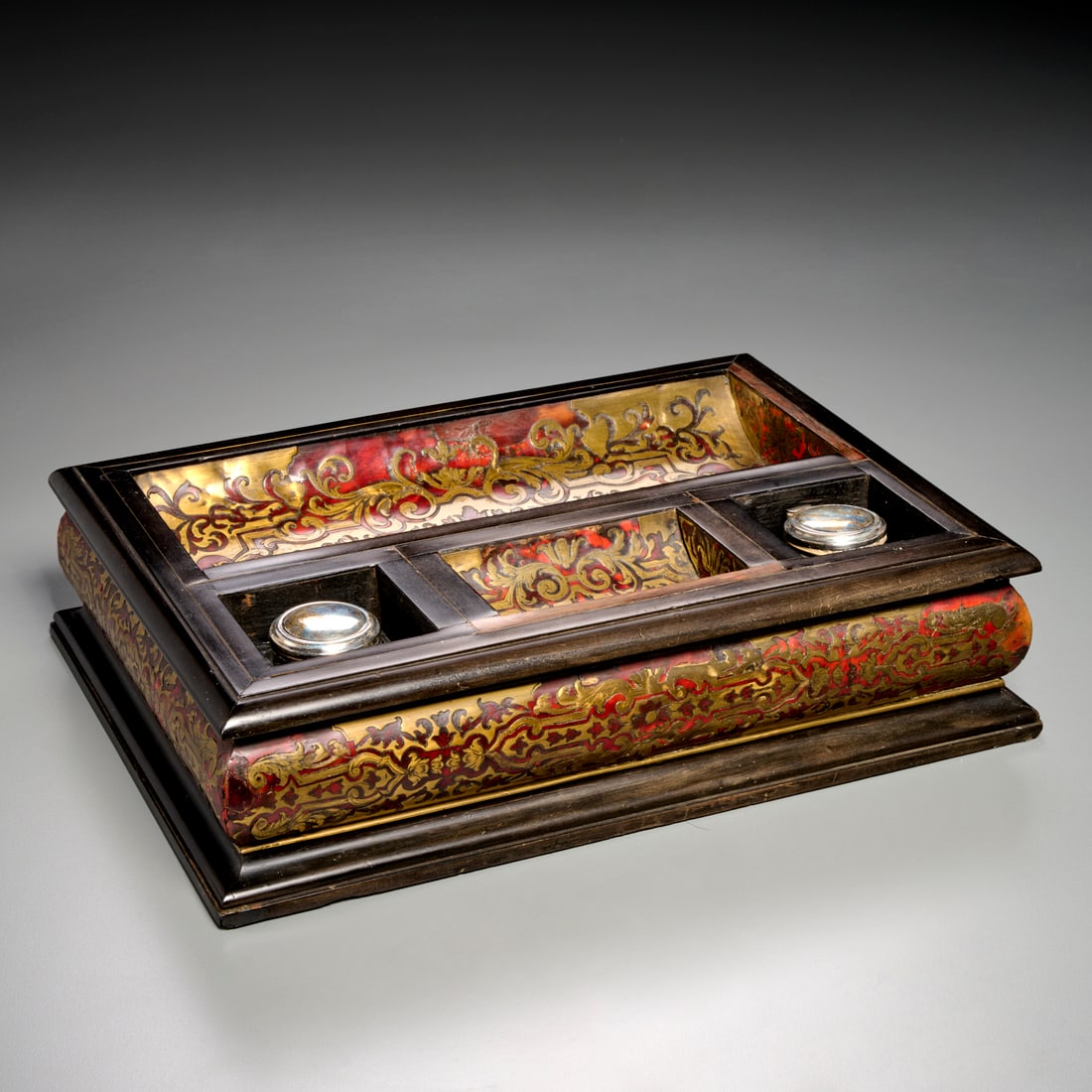 Napoleon III style boulle inkstand (1 of 8)