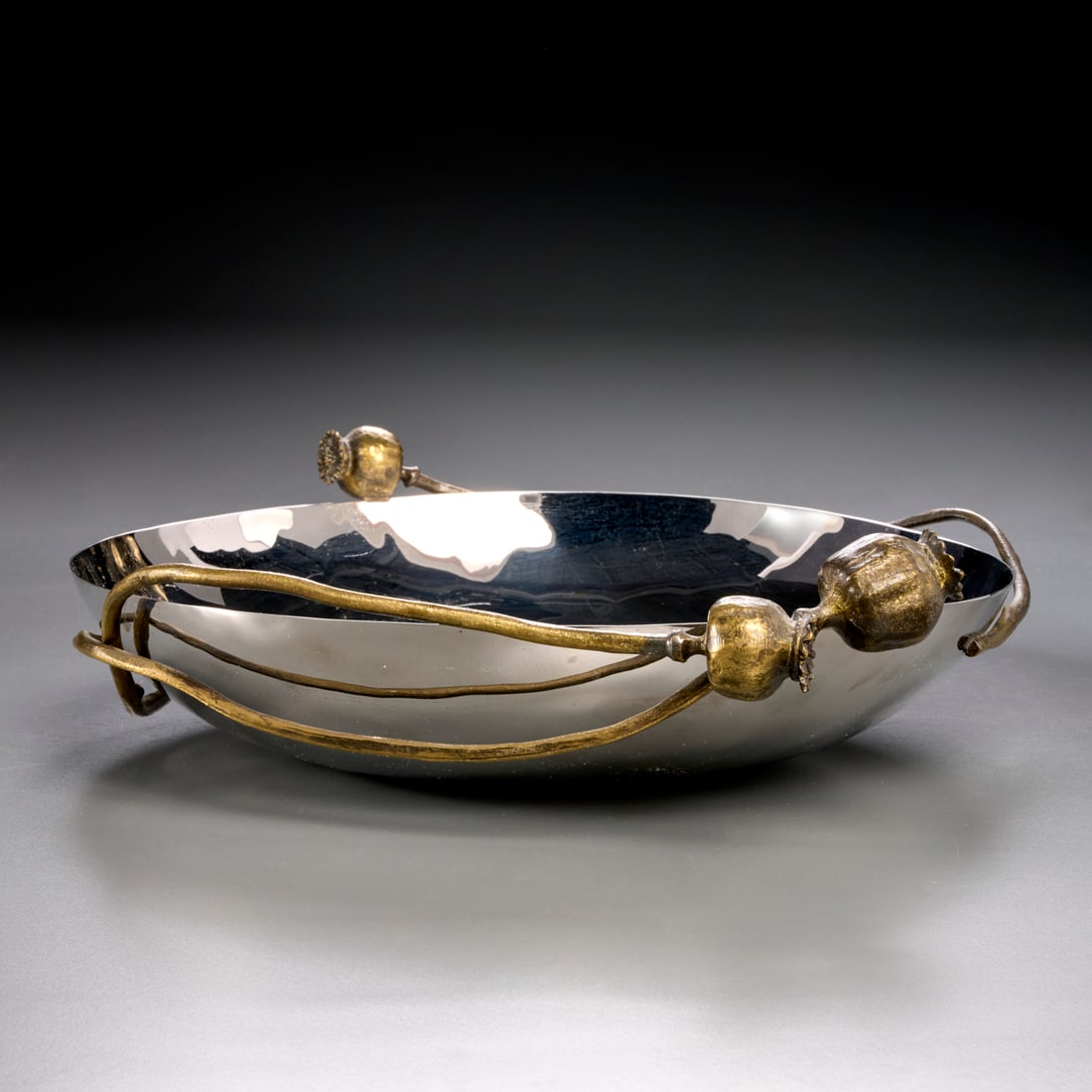 Michael Aram, steel and bronze "Poppy" bowl (1 of 8)