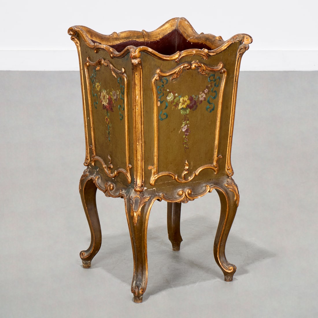 Venetian Rococo style wastepaper bin (1 of 5)