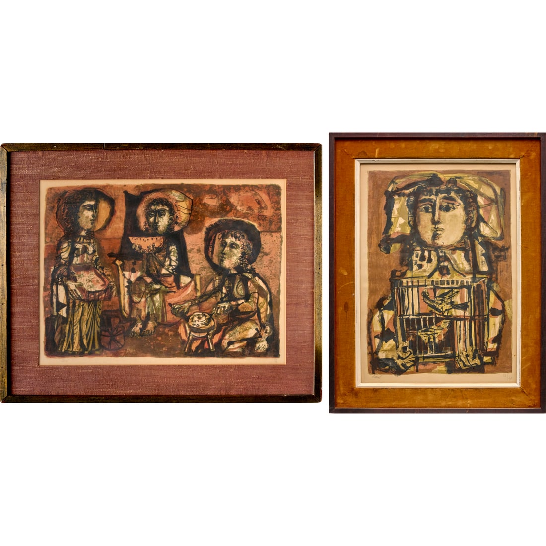 Antoni Clave, (2) lithographs on paper (1 of 8)