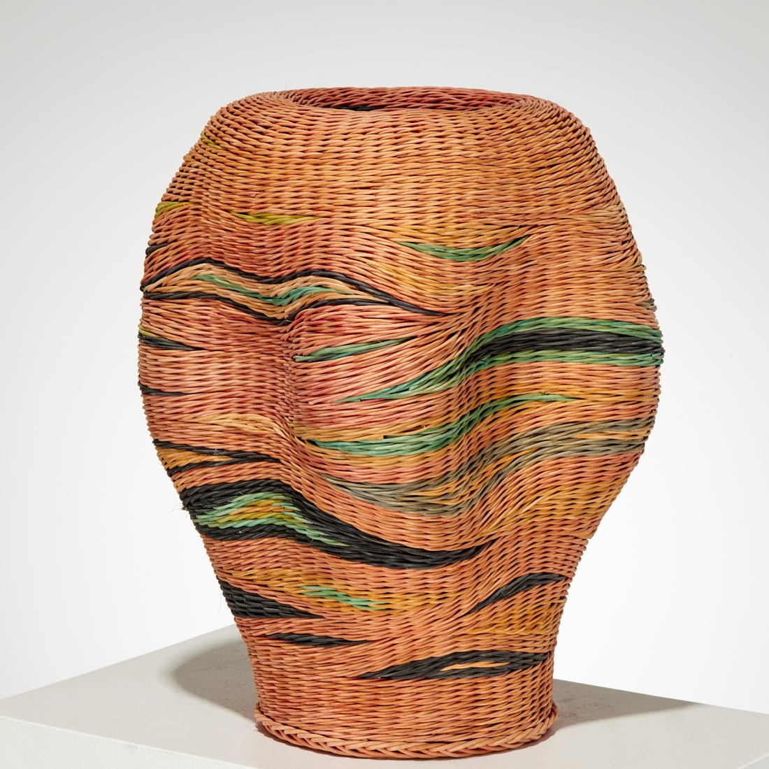 Herman Guetersloh, large woven basket (1 of 5)