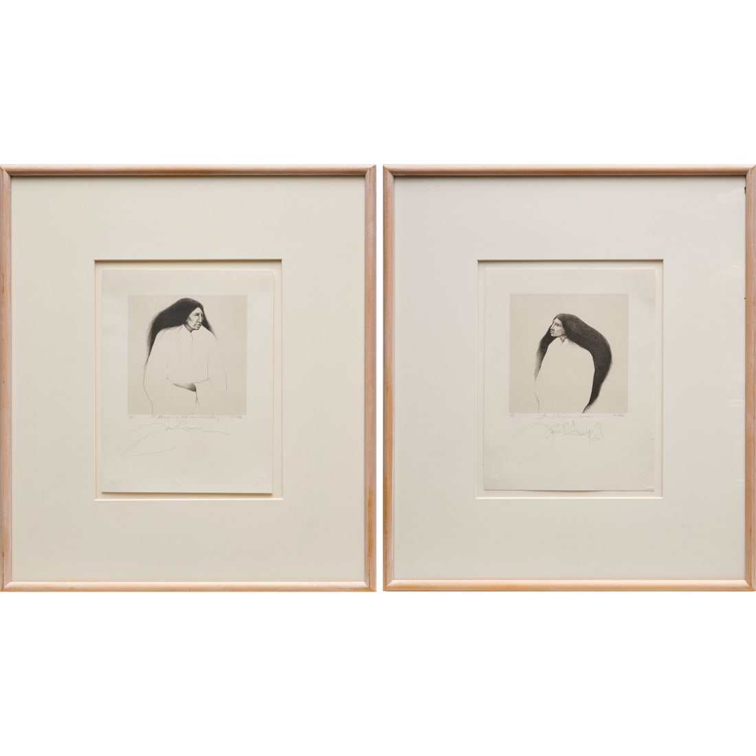 Frank Howell, (2) signed lithographs, 1986 (1 of 9)