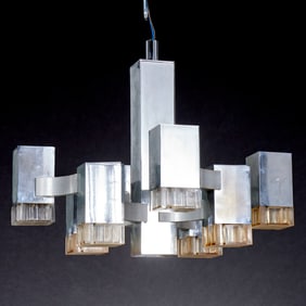 Gaetano Sciolari (attrib), cubic chandelier