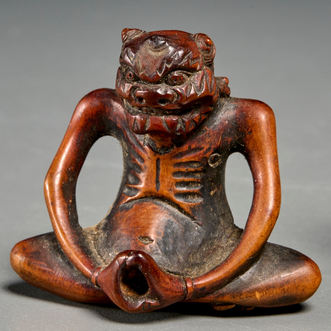 (2) Edo Period Katabori netsuke - 3