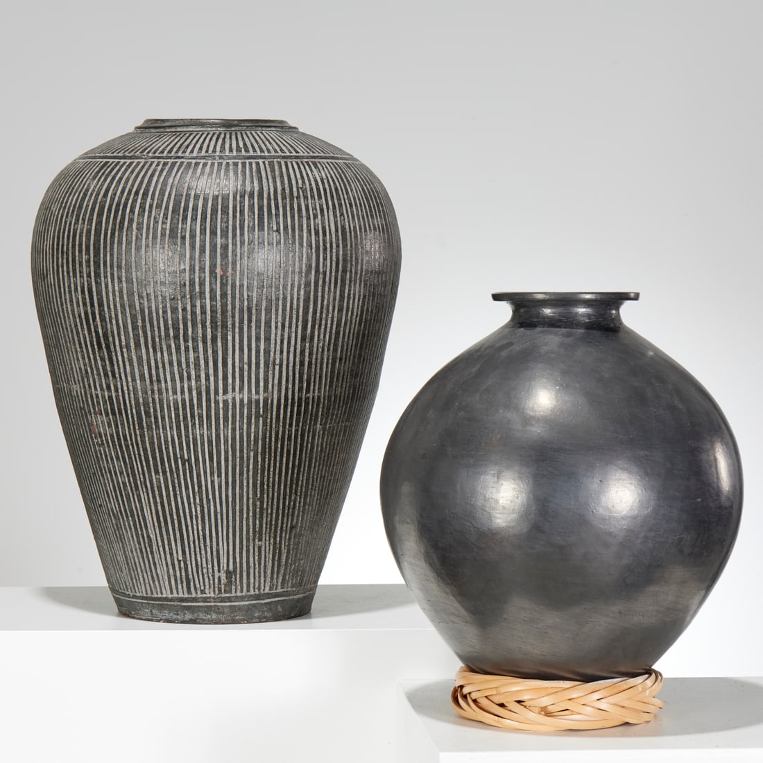(2) Large blackware vessels (1 of 6)