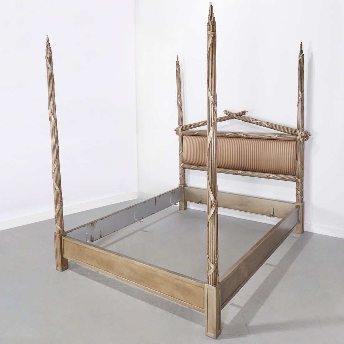 Contemporary Designer upholstered four poster bed (1 of 8)