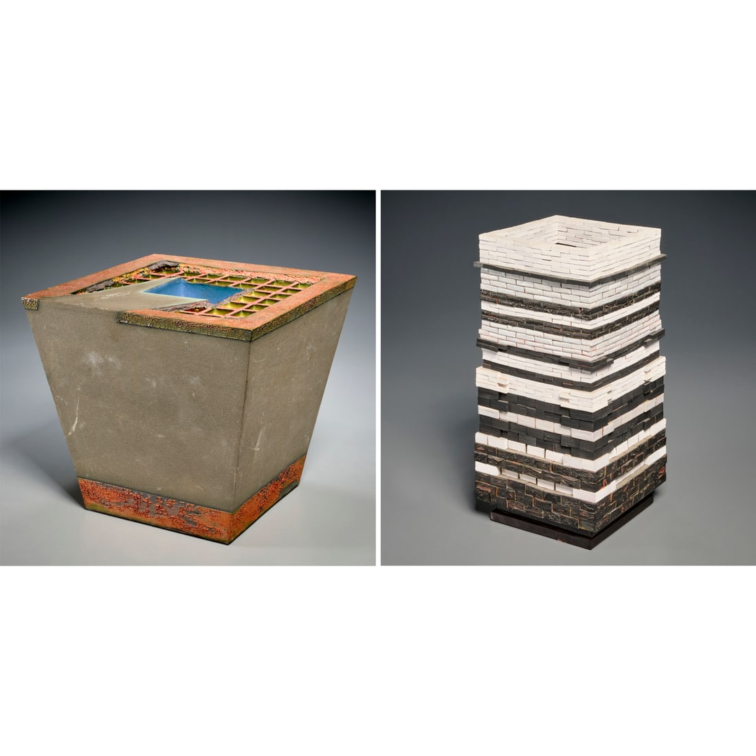 Lisa Waters, (2) studio pottery sculptures (1 of 11)