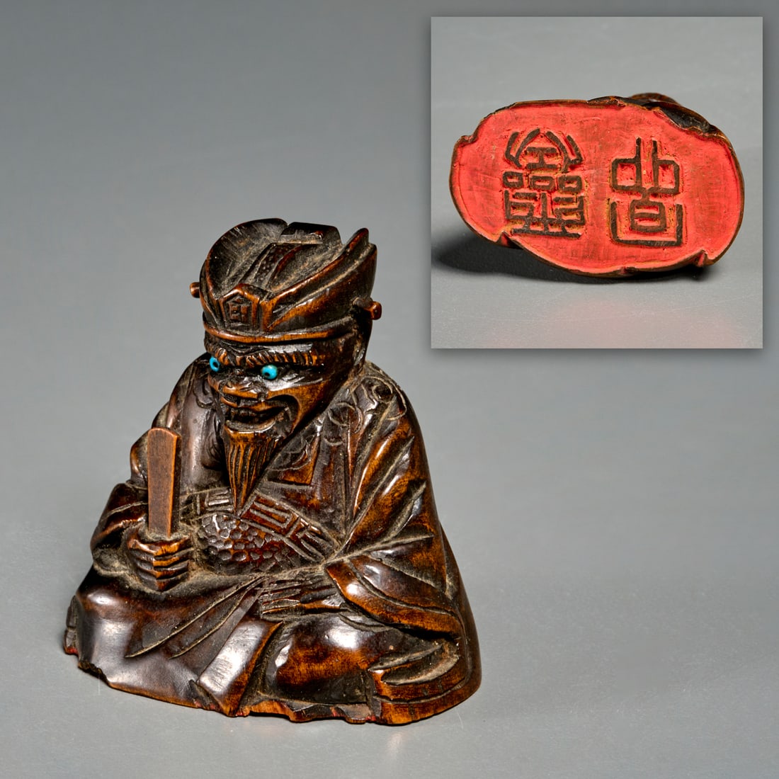 Meiji Period, Emma-o netsuke seal (1 of 6)